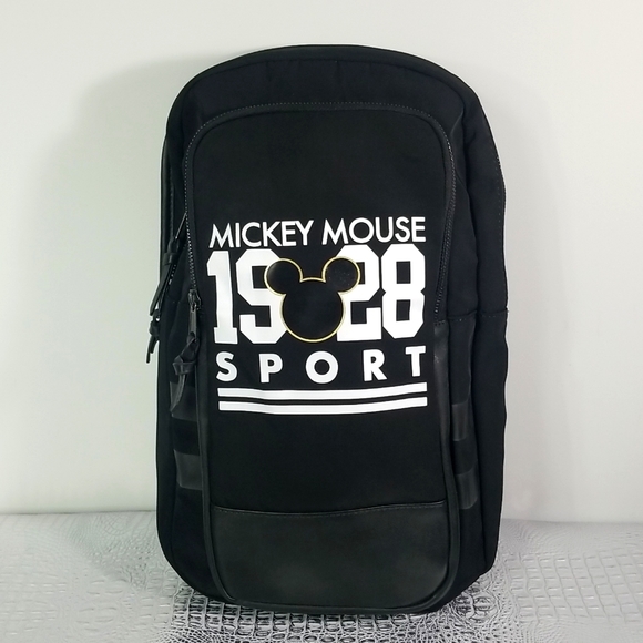 Disney Handbags - DISNEY BLACK NYLON ONE SIDE BACKPACK/ BAG